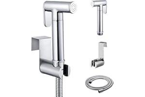 DQZSY Hand Held Bidet Toilet Sprayer,Bidet Sprayer for Personal Hygiene and Bedpan WC Spray Bidet Sprayer 3 Piece Set(Note: linker not Included)