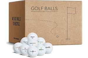 Out of Bounds AA/A Lakebells Mix - Trainings Golfbälle, 100 Stück - Ideal für Übungszwecke, günstiger Preis, für Anfänger und Trainingseinheiten