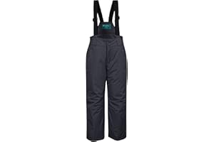 Mountain Warehouse Pantalon de Ski Raptor Enfants -Deux Poches, Résistant à la Neige, Bretelles Amovibles, Ouverture Cheville, Genoux renforcés -Garçons et Filles, Hiver