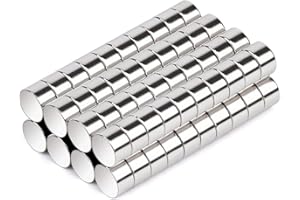 KEUKENKET 80Pcs Round Magnets,5x3mm Neodymium Magnet, Strong Rare Earth Magnets Heavy Duty,Small Round Disc Magnet for Industrial, Billboard,Office Fridge