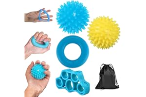 CERKKAPO Handtrainer Fingertrainer, 4 Stück Fingertrainer Handtrainer Ball, Igelball Weich Knetball,Stressball,Knetball für Hände Therapie, Arthrose Training,Griffstärkung,Lindert Stress,Angstlinderung