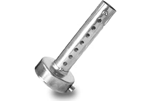 Andux Zone Silenciador de Escape Universal para Motocicleta de 60mm, Silenciadores Extraíbles XSQ-03 (Plateado)