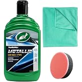 Turtle Wax Meta'lik PTFE Katkılı Teflon Sıvı Cila 500 ml, S&uuml;nger, Bez
