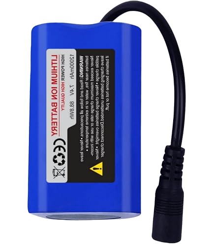 Sunydog – Lot De 2 Batteries Rechargeables 7,4V 12000mAh – Pour Appât De Pêche, Bateau, Canne électrique
