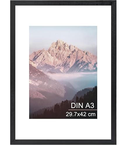Cadre Photo Multi-ouvertures AFFa Frames Tisar 40x50 Cm - Bois, Verre Synthétique, Passe-partout Pour 8 Photos (15x21, 10x15, 10x10 Cm)