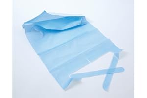 Abena Protettiva Usa e Getta, da Adulto, Tascabile e Collo Bavaglini con Laccetti, Confezione da 100