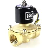 BACOENG AC 220V 1" Brass Electric Solenoid Valve for Water Air Oil NC
