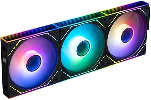 Thermalright TL-M12Q-S X3 Ventilateurs PC 120mm, 2000RPM Grand Débit d’air, ARGB Daisy‑Chain, Effet Infinity‑Mirror, Pack de 3