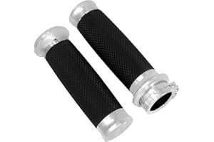 HDBUBALUS Poignées de 25 mm pour Harley Softail Touring Dyna Sportster XL883 1200 XR VRSC.