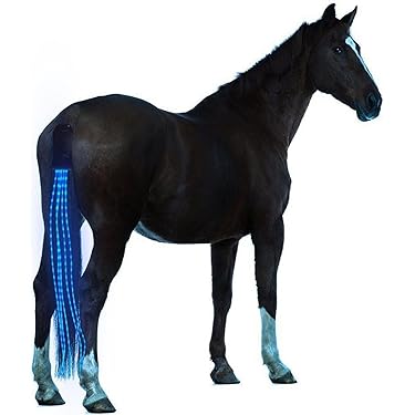 Supvox LED Pferde Beinbänder 4-tlg. - Reflektierende Bandagen Für Nachtritte