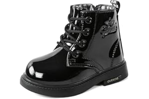 King Glory Bambina Stivaletti Ragazze Scarponcini Neonata Boot Antiscivolo Pelle Stivaletto Da Neve Stivali Ragazzi Morbide Fodera Tronchetto