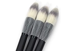 ZJCHAO 100 szt. pędzli do makijażu zestaw ochraniaczy na długopisy wielokrotnego użytku rozszerzalna osłona siatkowa, siatka na pędzle do makijażu siatka ochronna osłona