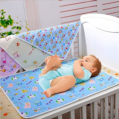 Butterme Newborn Baby and Toddler Soft Washable Reusable diaper Mat Cotton Waterproof changing mat