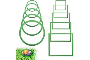 MOLZINY 10 Stück Schwimmende Pflanzringe Aquarium Futterring Ring Schwimmender Futterring Floating Plant Rings Zum Stelle Zu Halten oder Trennen Schwimmende Pflanzen