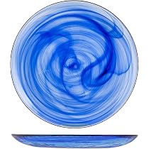 Set Di 6 Piatti Pasta In Vetro Alabastro – Bianco, Diametro 26 Cm, Lavabili In Lavastoviglie, Stile Moderno