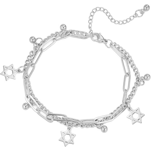 ONEFINITY Collana Con Stella Di David In Argento 925 - Ciondolo Filigrana Ossidata, Amuleto Per Uomo E Donna, Regalo