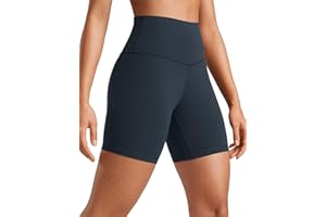 CRZ YOGA Butterluxe Damen Radlerhose Kurze Sporthose - 10cm/15cm/20cm High Waist Yoga Sommer Shorts Laufshorts Fitness Hose