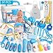 Produktbild yooap Doctor Play Set Pretend Play Toys Role Play Medical Kit with Medical Tool Toys Perfect for Kids, Toddlers & Children (Blau 37pcs)
