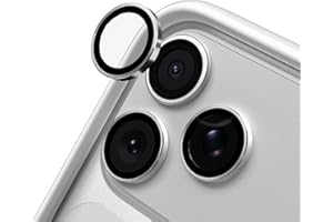 RhinoShield Kameraprotektoren kompatibel mit iPhone 17 Pro / 17 Pro Max | 9H Tempered Glass Kameraprotektoren - Stoß- und Kratzfest, Hohe Klarheit, Explosionssicheren Schutz - Silber