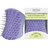 Tangle Teezer Scalp Brush Lilac Masaj &amp; Sa&ccedil; Fır&ccedil;ası-Tarak Islak Kullanım | Sa&ccedil; derisini duşta temizler, pul pul d&ouml;k&uuml;l&uuml;r ve ma