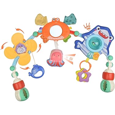 Baby's Wieg Speelgoed Kinderwagen Speelgoed Autostoel Speelgoed Babyspeelgoed, Wandelwagen Wieg Rond Rattle Bell Knuffel voor pasgeboren baby's kopen vanaf een prijs van 5.34