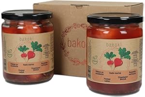 BAKOKI Rábanos Marinados Premium, 2 x 480 g (Paquete de 2)
