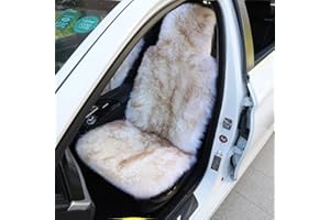 ‎ALTLUE Altlue Autositzbezüge Lammfell Autositzbezug Lammfell Autositz Lammfell Sitzbezug Für Auto Lammfell Sitzauflage Lammfell Auto Fell Autositzbezüge Fell Vordersitze - Universal (einteilig)