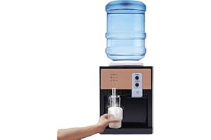 BAZARGAME Dispensador de agua independiente Dispensador de agua caliente y fría eléctrico para bebidas de agua fría y caliente dispensador de agua potable oficina hogar dispensador de agua caliente
