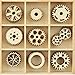 Produktbild Themed Mini Wooden Flourishes 45/Pkg-Cogs
