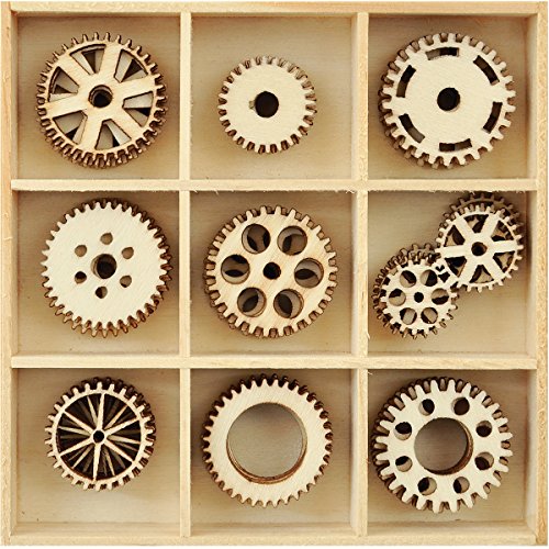 Preisvergleich Produktbild Themed Mini Wooden Flourishes 45 / Pkg-Cogs