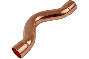 LP SUPPLIES PlumbinBitsUK 15mm End Feed Copper to Copper Full Crossover Coupler Fitting