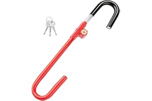 CARTMAN Verrou de frein antivol pour pédale de frein de voiture avec longueur réglable pour une distance entre le volant et la pédale de 53 cm à 76 cm