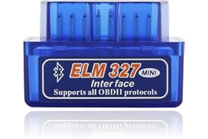 VAGCARS Bluetooth Car Code Reader V2.1,Mini OBD2 Scanner,OBD2 Code Reader,EL-M327 OBD II Diagnostic Scan Tool,OBDII Adapter,Plug & Play,Universal Car Engine Scanner Compatible with iOS,Android,Windows (1 PCS)