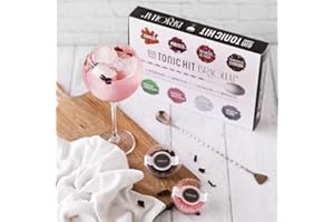 Kit Gin Tonic de 4 Botanicos + 4 Bragulat (Sabor, Color y Espectáculo en tu Copa) con una Cuchara Trenzada de Regalo y una Guia de Preparacion - Kit de Especias para Ginebra