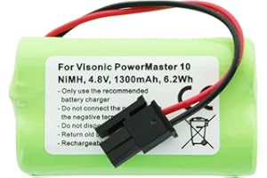 ACCUCELL Akumulator kompatybilny z Visonic PowerMaster 10 NiMH GP130AAM4YMX 4,8 V 1300 mAh, maks. 6,2 Wh