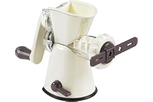 LURCH Drehwolf mit Gebäckvorsatz und Saugfuß mit 4 Formen, Keksmaschine für leckeres Spritzgebäck ohne Strom