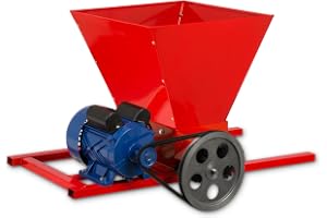 VERTES Grape Mill Stainless Steel Corn Grinder Funnel Opening 40 x 38 cm Electric 550 W for Processing Grapes to Preserve Corn, 2 Solid Rolls Easy Working Way for Grapes