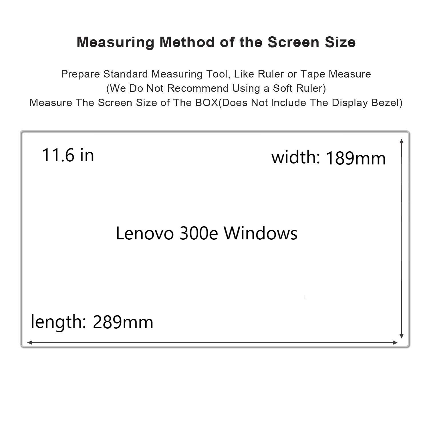 Liudashun Screen Protector for Lenovo 300e Windows 11.6" 2-in-1 Laptop HD Clear Invisible Glossy Scratchproof(2-Pack) - Image 3