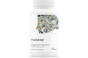 THORNE Magnesium Glycinate, Chelated Magnesium Supplement, 90 Capsules | Supports Restful Sleep, Muscle Relaxation, Stress Management, Heart Health & Metabolism, NSF Contents Certified