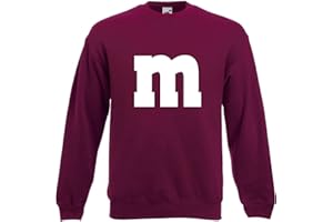 Shirt-Panda Herren Sweatshirt M&M Karneval Gruppen Kostüm Fasching Verkleidung Party Darts Unisex Kinder