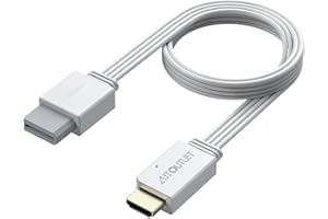 AUTOUTLET Wii HDMI Adapter, ECHT Plug and Play, 1080P/720P Wii auf HDMI Konverter unterstützt Alle Wii Display Modi, WII HDMI Kabel mit 120cm Integrierte WII- und HDMI-Kabel-Design (Weiß)