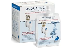 Acquasil 2/15 ricarica 4x250g anticorrosivo ed antincrostante pompe minidue PC100 acquabrevetti