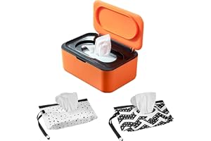 Servettdispenser med 2 st bärbara påfyllningsbara torkhållare, återanvändbar stor torkhållare låda spolbara våtservetter fodral badrum våtservetter behållare för husdjur barnkammare kök kontor bänk