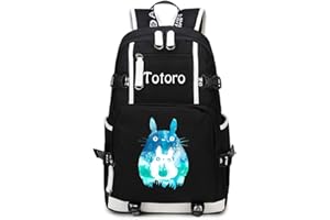 WANHONGYUE My Neighbor Totoro Anime Backpack Student Schoolbag Laptop Book Bag Casual Dayback