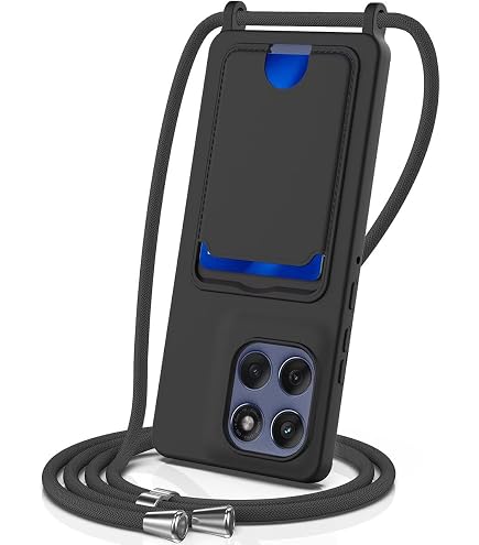 ISOI Cover Con Cordino Per Motorola Moto G75 | Custodia Trasparente TPU E Tracolla Regolabile