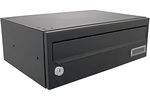 Sterling 702492 Wharfe horizontal Boîte aux lettres, Noir, 358 x 125 x 250 mm