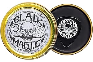 THE VINTAGE GROOMING CO. Black Mustache Wax | Black Magic Death Grip Moustache Wax | Hide Grey Hair In Beard Or Moustache | Extra Strong Hold Mustache Wax Unscented | 1 oz or 30ml Tin Heat Source Required