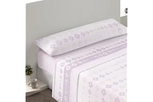 MERCURY TEXTIL- Juego de sábanas Coralina de 3 Piezas, Sábana Polar Térmica, Invierno, Extra Suave, Microfibra (Lavanda, Cama 105)