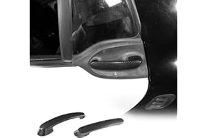 JONKOKO Copertura della maniglia della porta in fibra di carbonio ABS adatta per Benz Smart 453 2016-2021 Accessori per lo styling auto Maniglie per porte esterne 2 pezzi