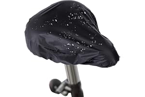 DORART HOME Coprisella Bici Impermeabile, 2 Pezzi Parapioggia Per Bicicletta,Accessori Bici Elettrica, Copri Sella Bici,Coprisella Invernale Per Bici Universale, Rivestimento Elastico, Spesso, Durevole, Nero